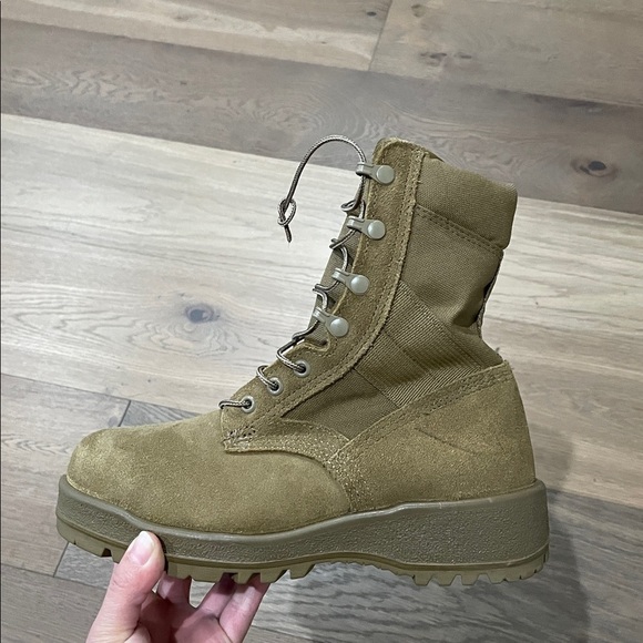 ALTAMA MENS 4.5 XW TAN STEEL TOE ARMY COMBAT BOOTS NWOT